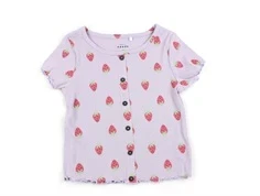 Name It orchid petal/strawberries slim top